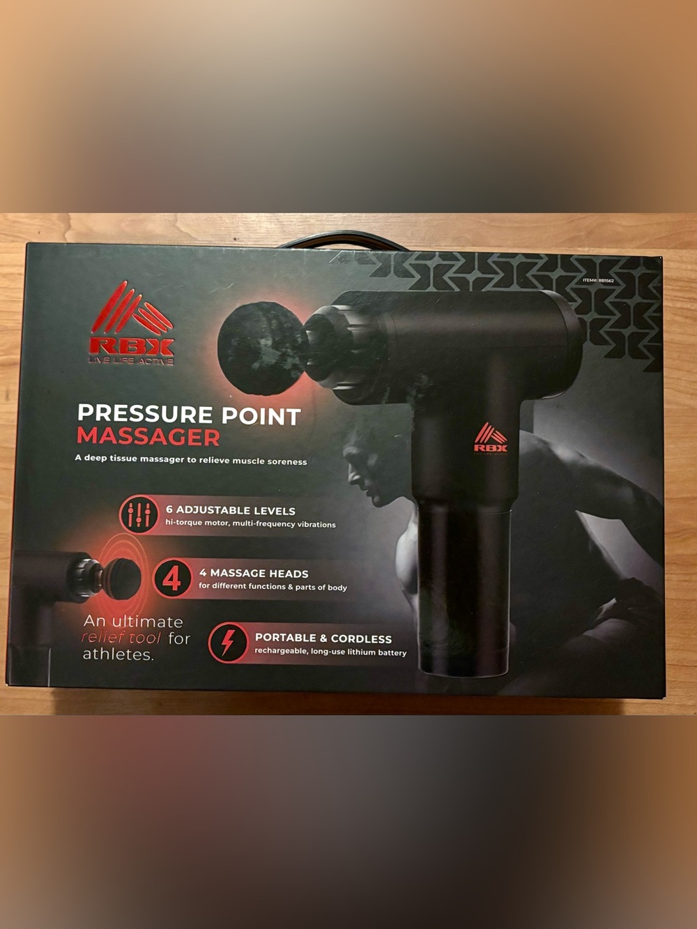 RBX Pressure Point Massager – Black with Red Logo
